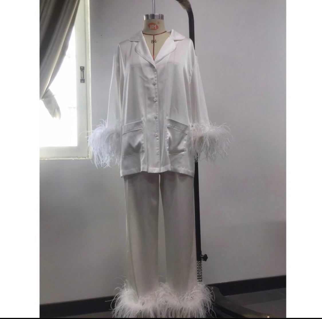 White Feather Diva Party Pajama