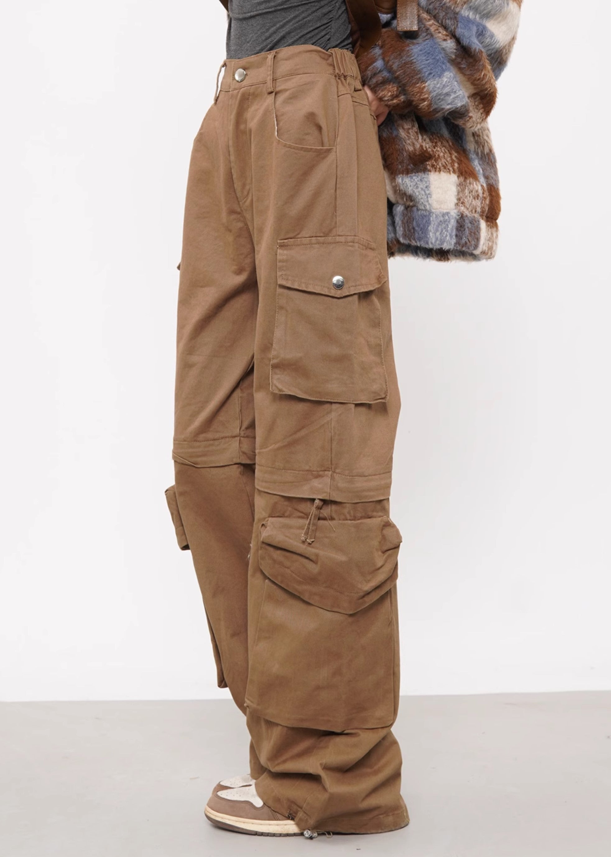 [4/29 New] 2WAY gimmick design straight silhouette cargo pants HL3038