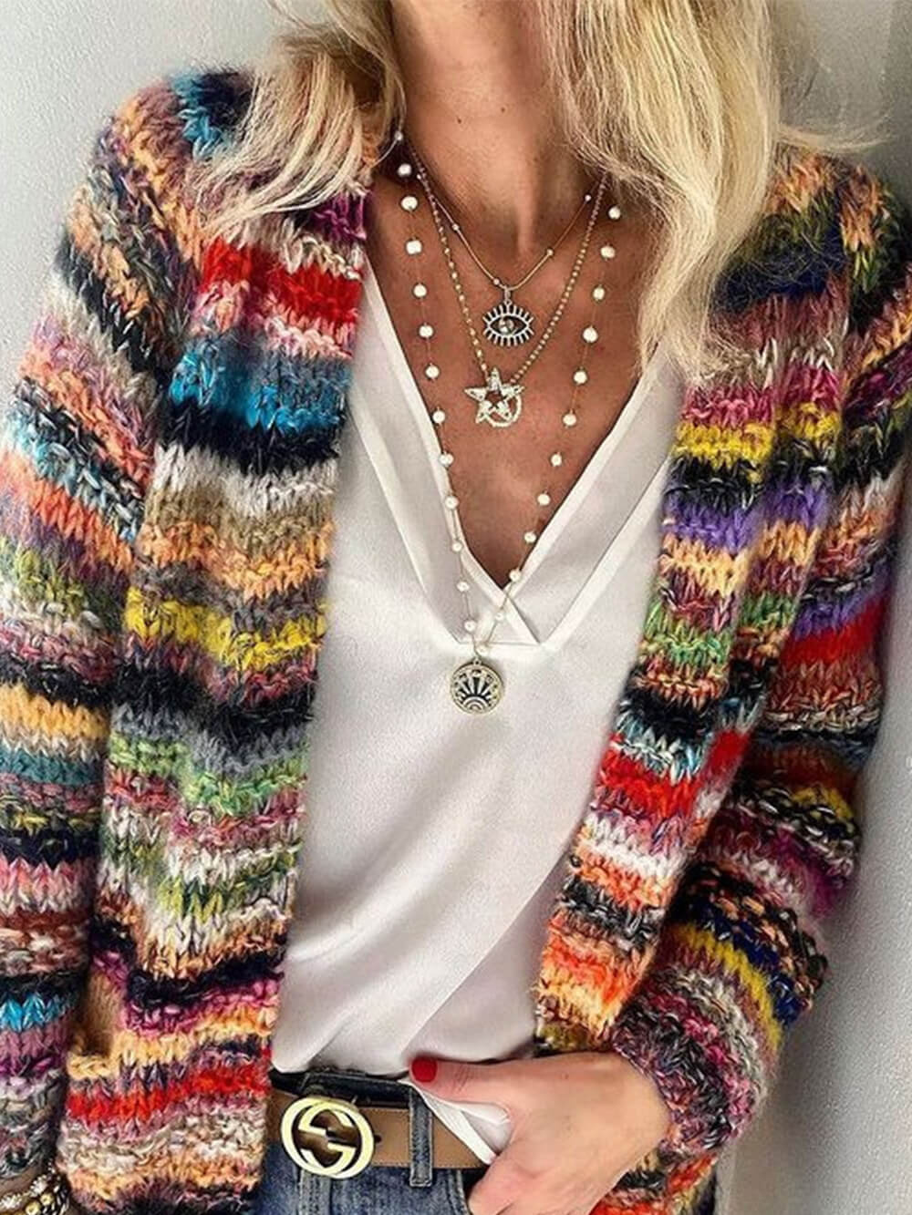 Knitted Cardigan Thin Coat Loose Coat