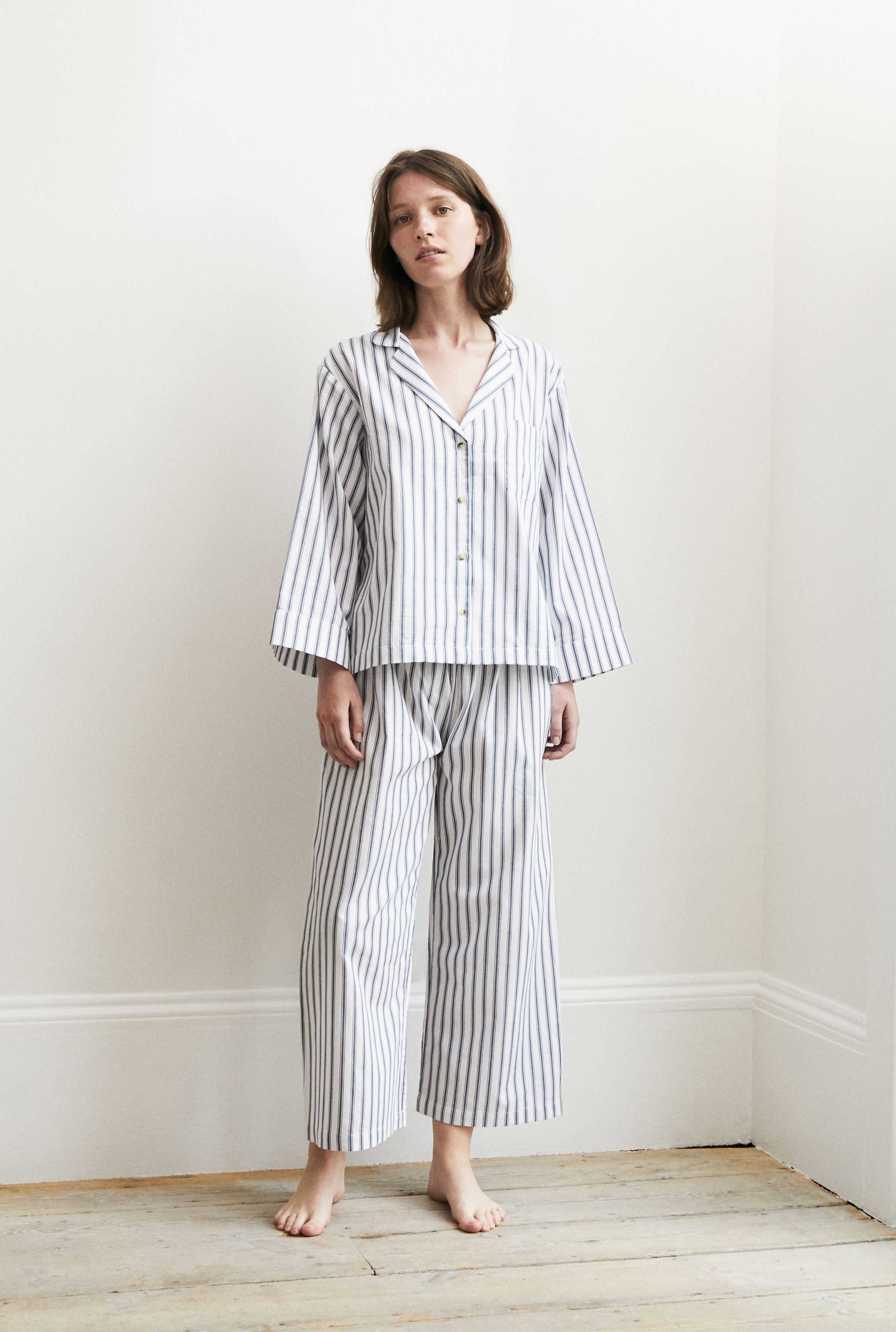 Relaxed Ticking Stripe Pyjama Set