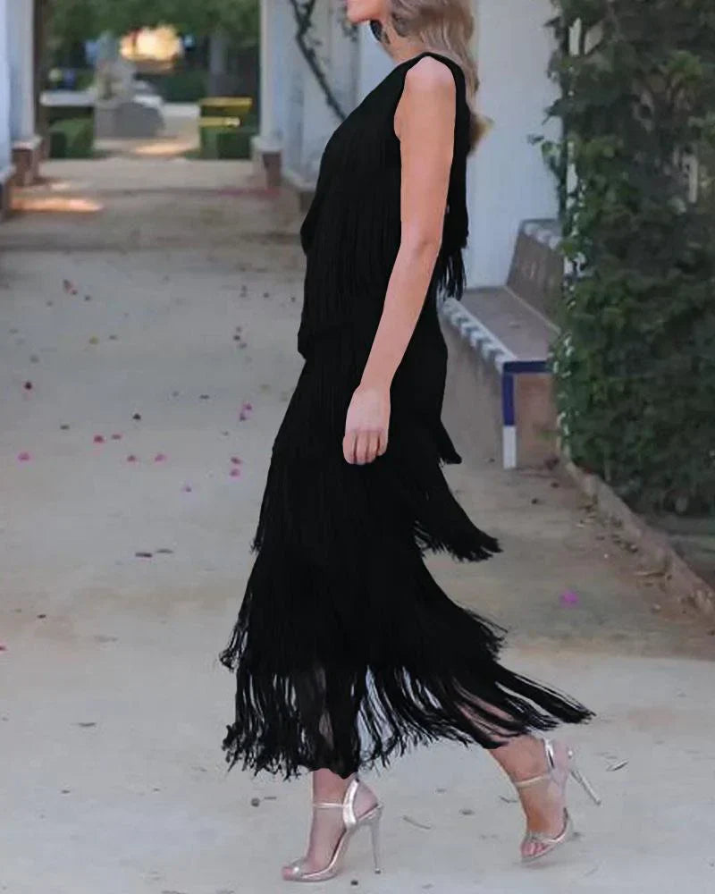 Callistari fringed dress