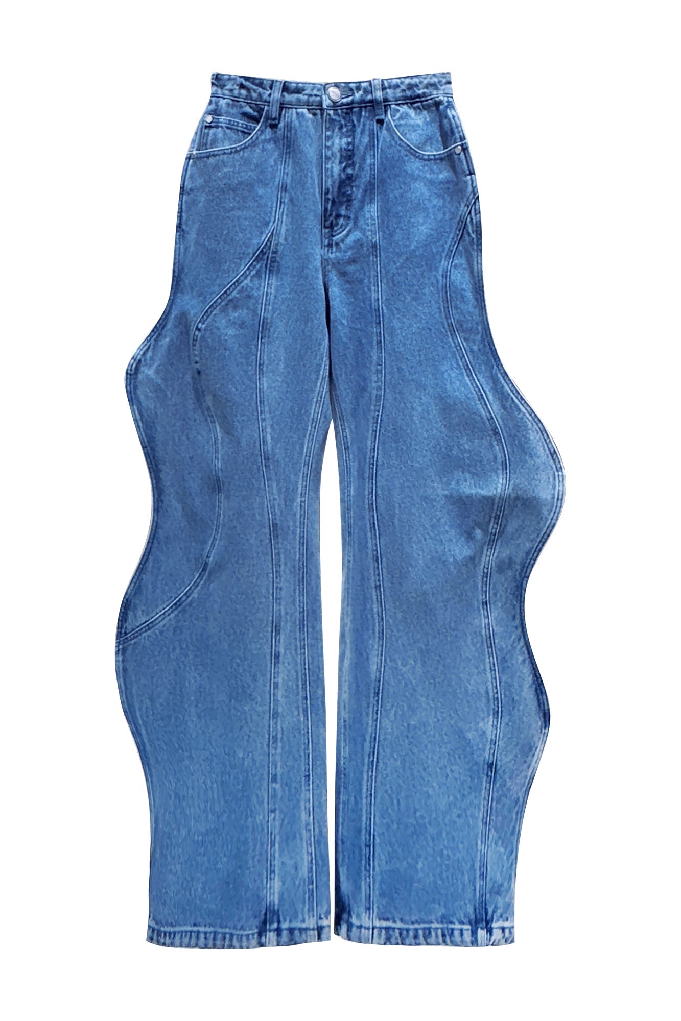 Callistari Wave deconstruction jeans