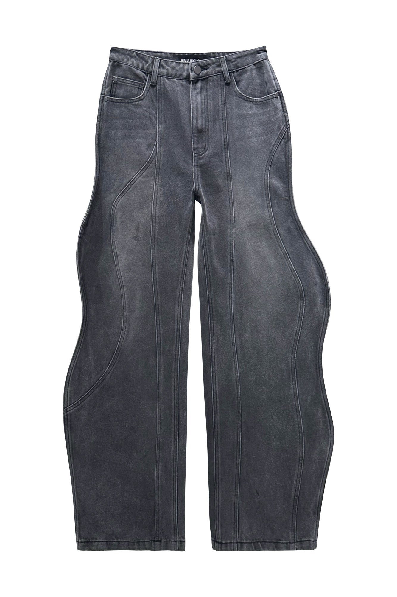 Callistari Wave Fractal Deconstruction Jeans