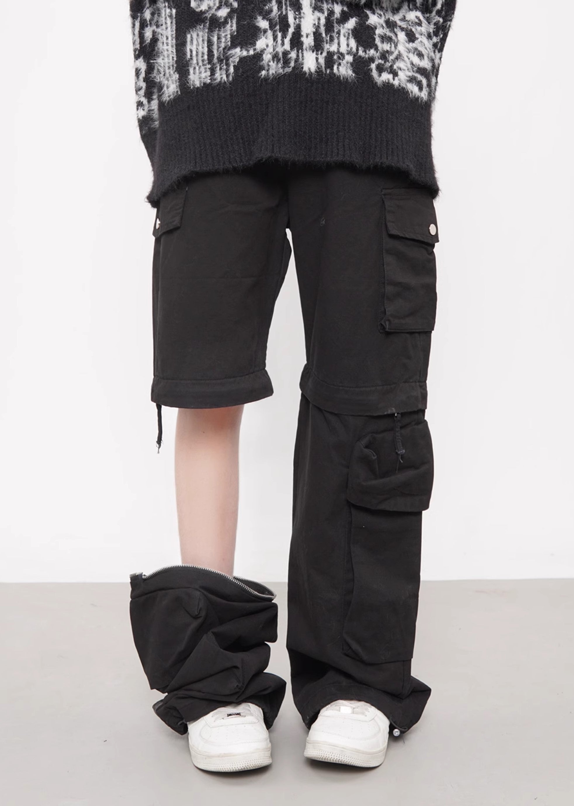 [4/29 New] 2WAY gimmick design straight silhouette cargo pants HL3038