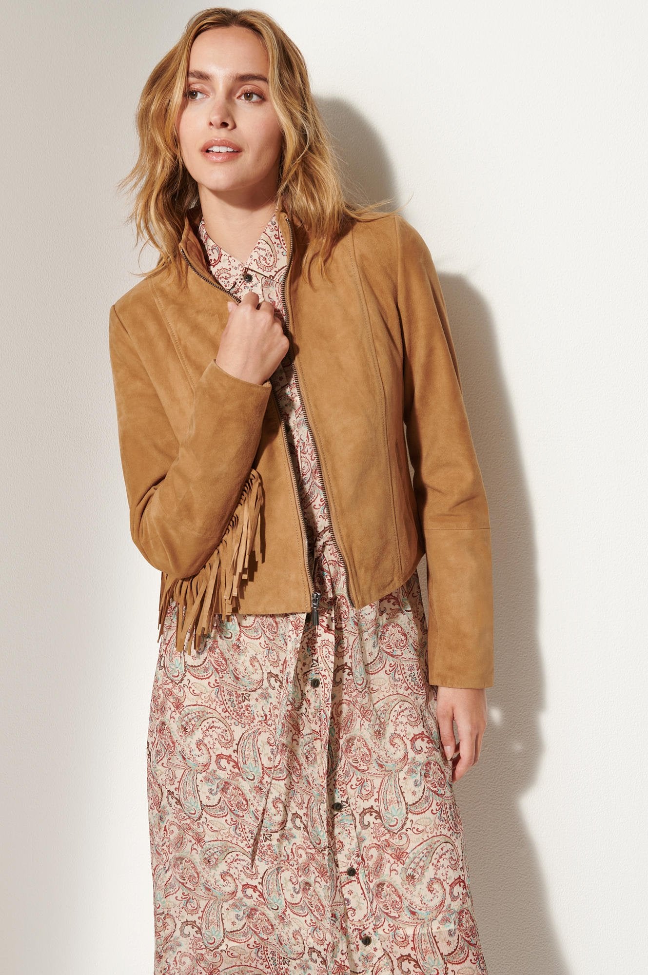 Cadie Suede Leather Jacket