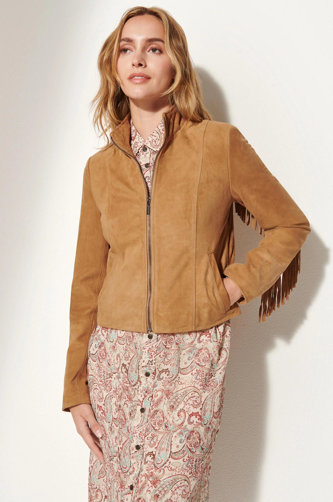 Cadie Suede Leather Jacket