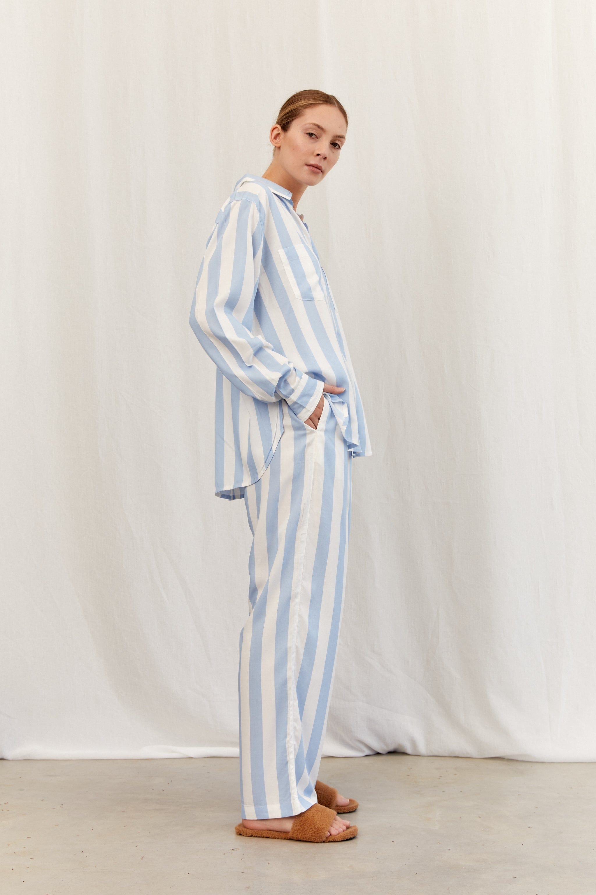 Callistari Pajamas - Striped long sleeves trousers