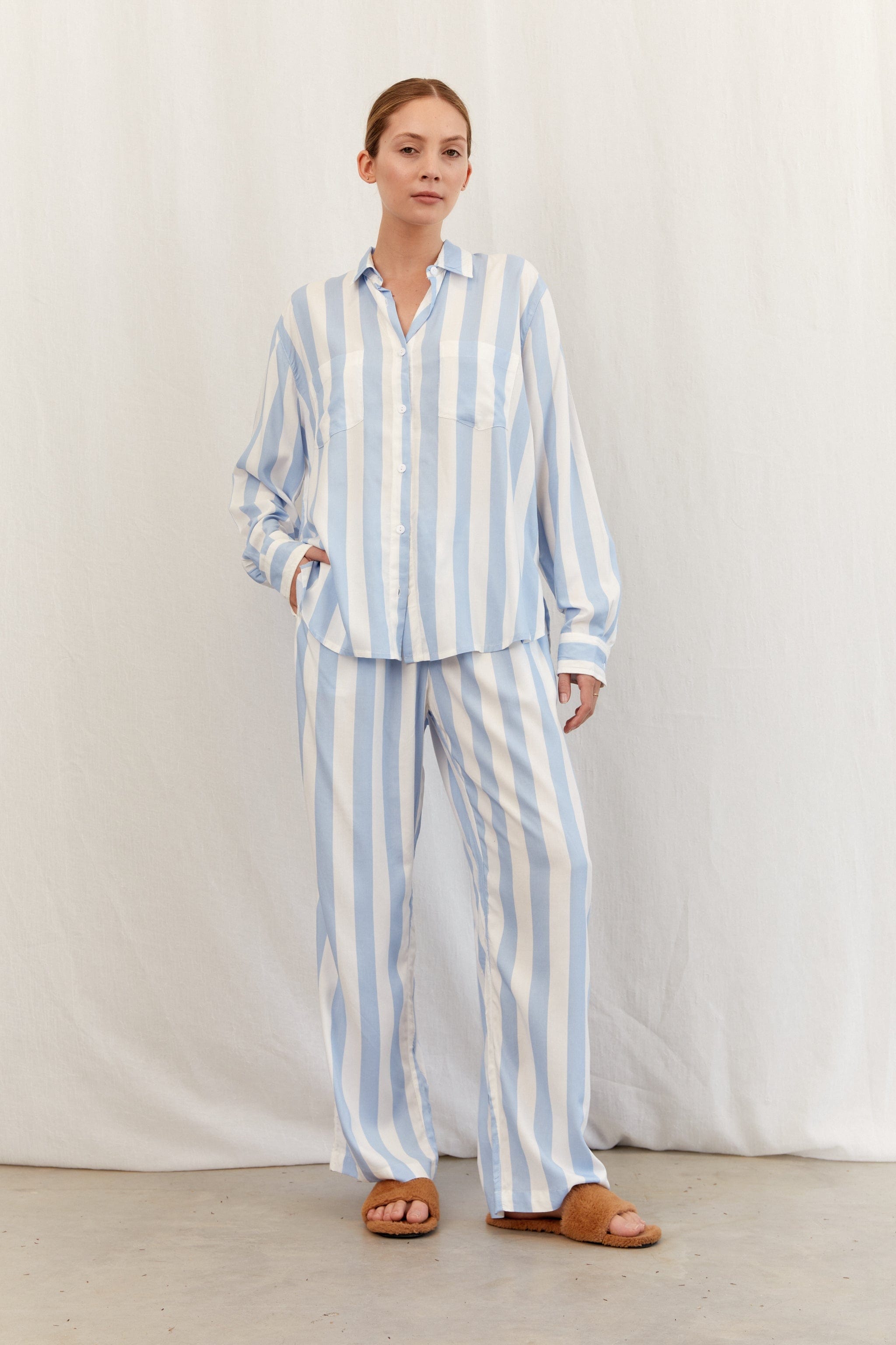 Callistari Pajamas - Striped long sleeves trousers