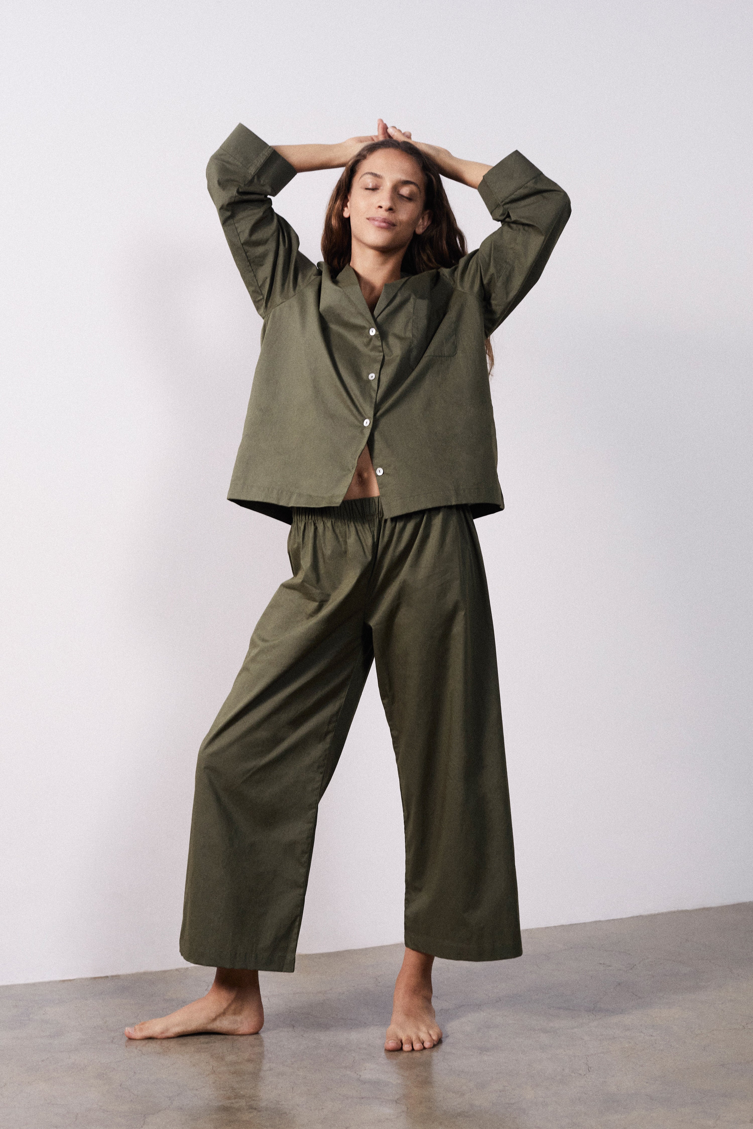 Relaxed Olive Pyjama Set