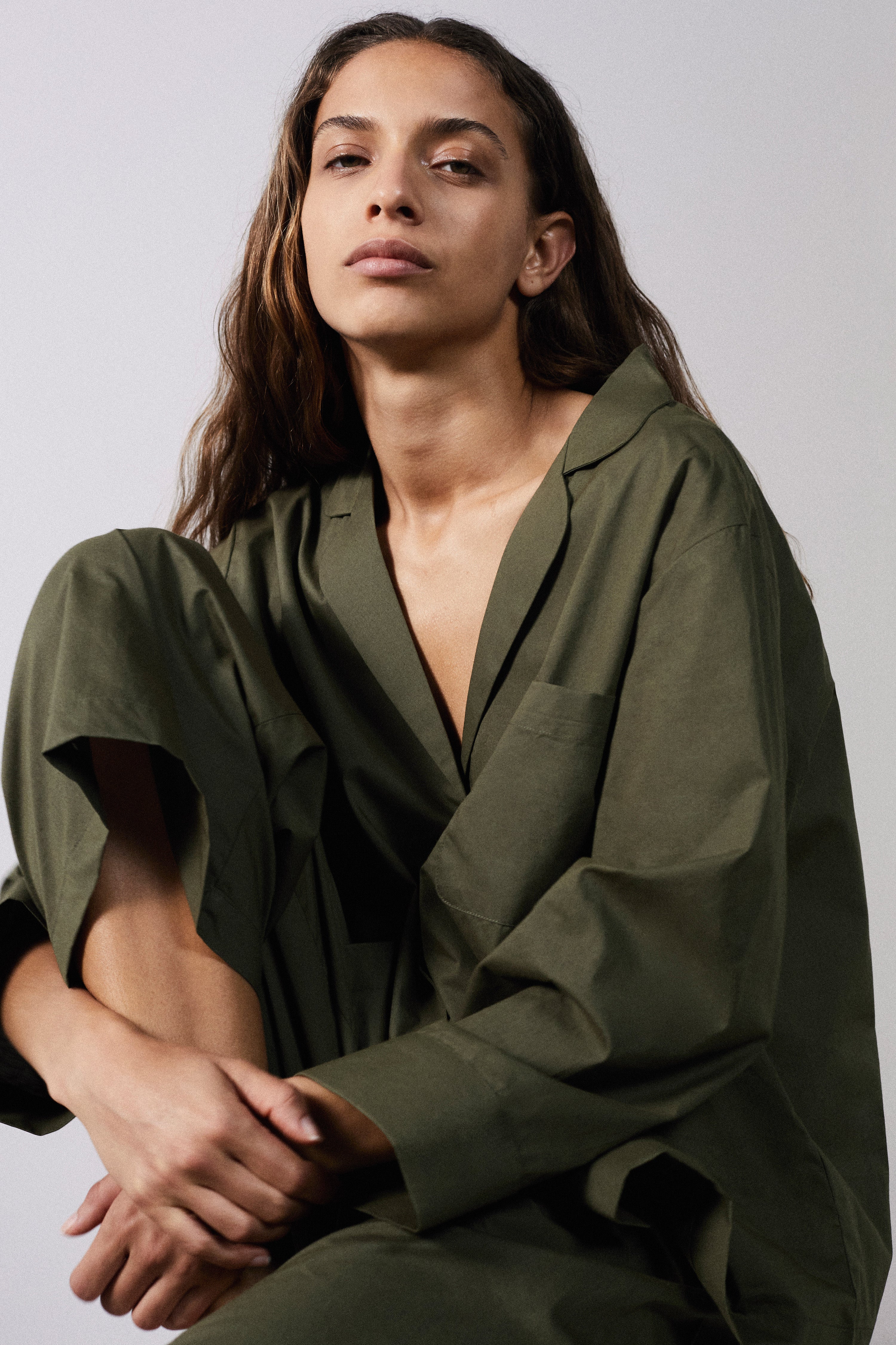 Relaxed Olive Pyjama Set