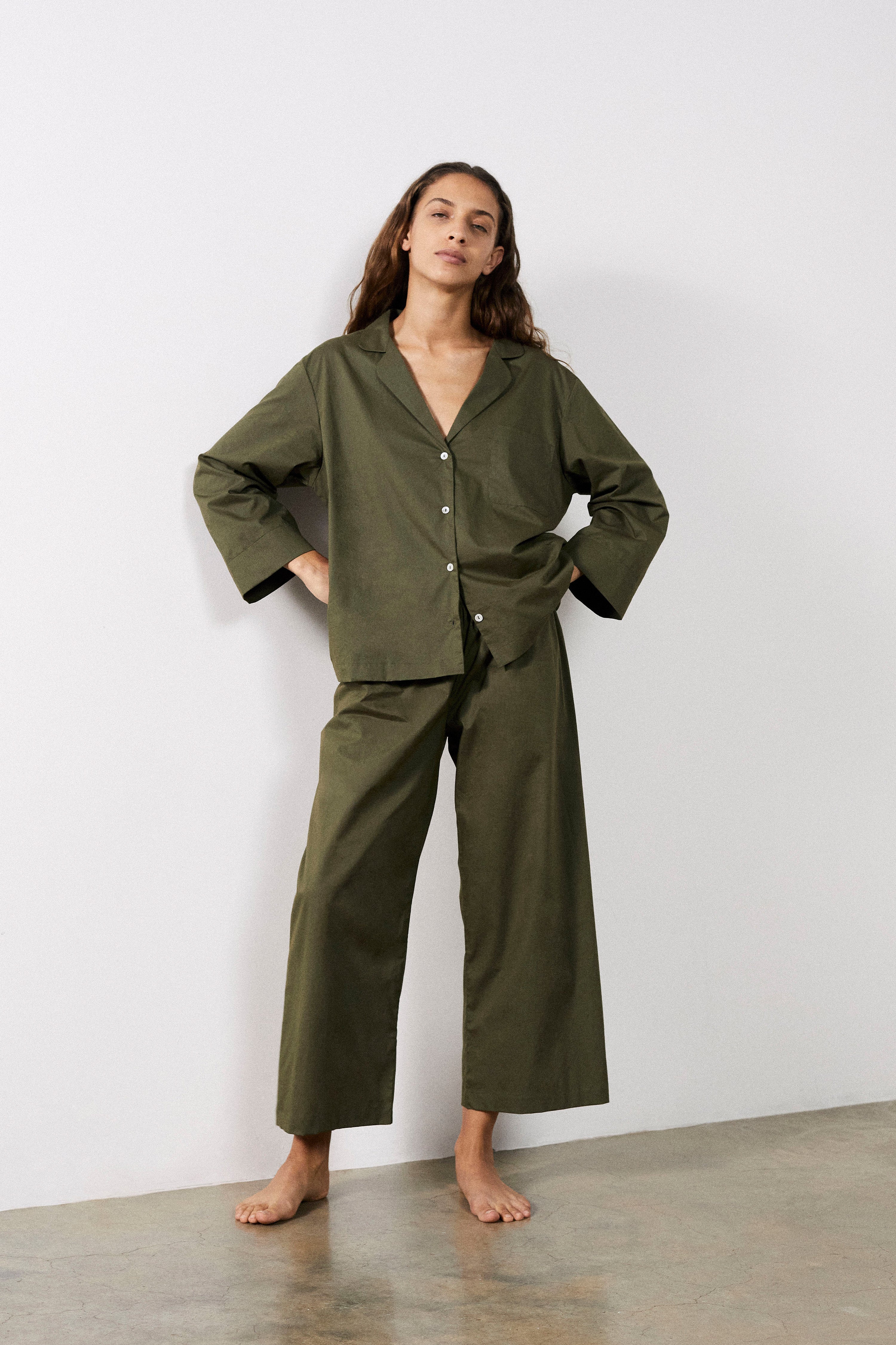 Relaxed Olive Pyjama Set